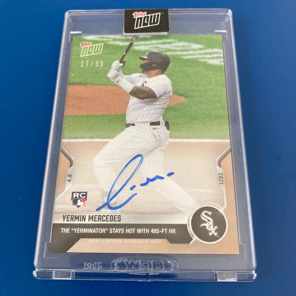 Topps Other - Topps Now, Yermin Mercedes Autographed Baseball Card 17/99, #52A
